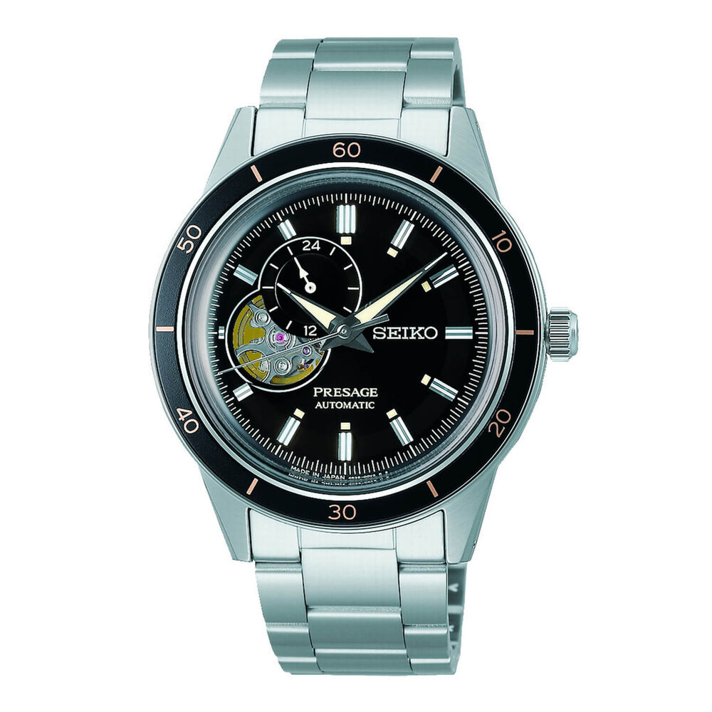 Seiko Presage Basic Line 40.7mm Black Dial Bracelet Watch image number 0