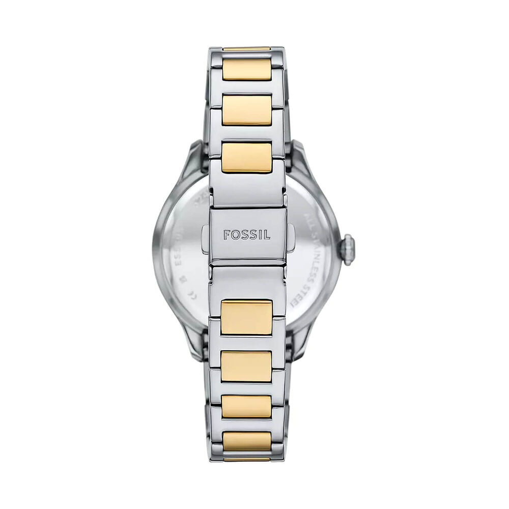 Fossil Gilmore 38mm Silver Dial Two Tone Stainless Steel Bracelet Watch image number 2