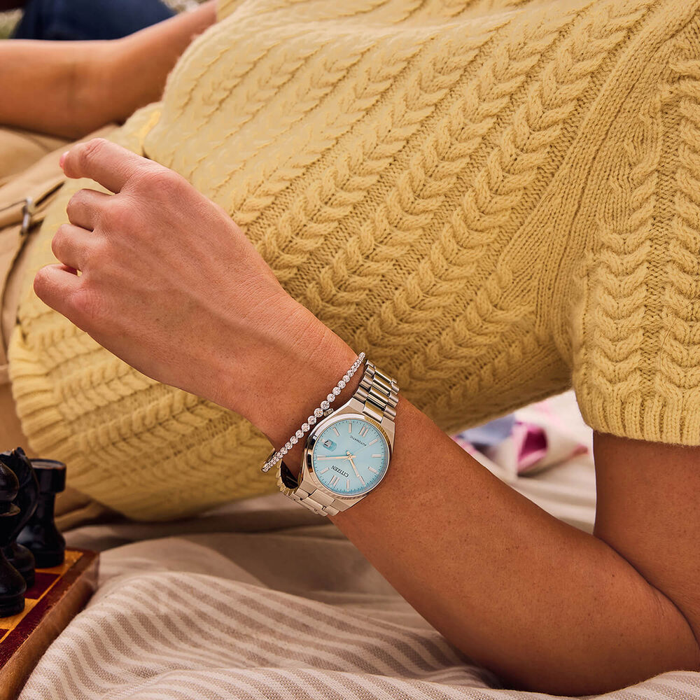 Citizen Tsuyosa 37mm Ice Blue Dial Steel Case Bracelet Watch image number 6