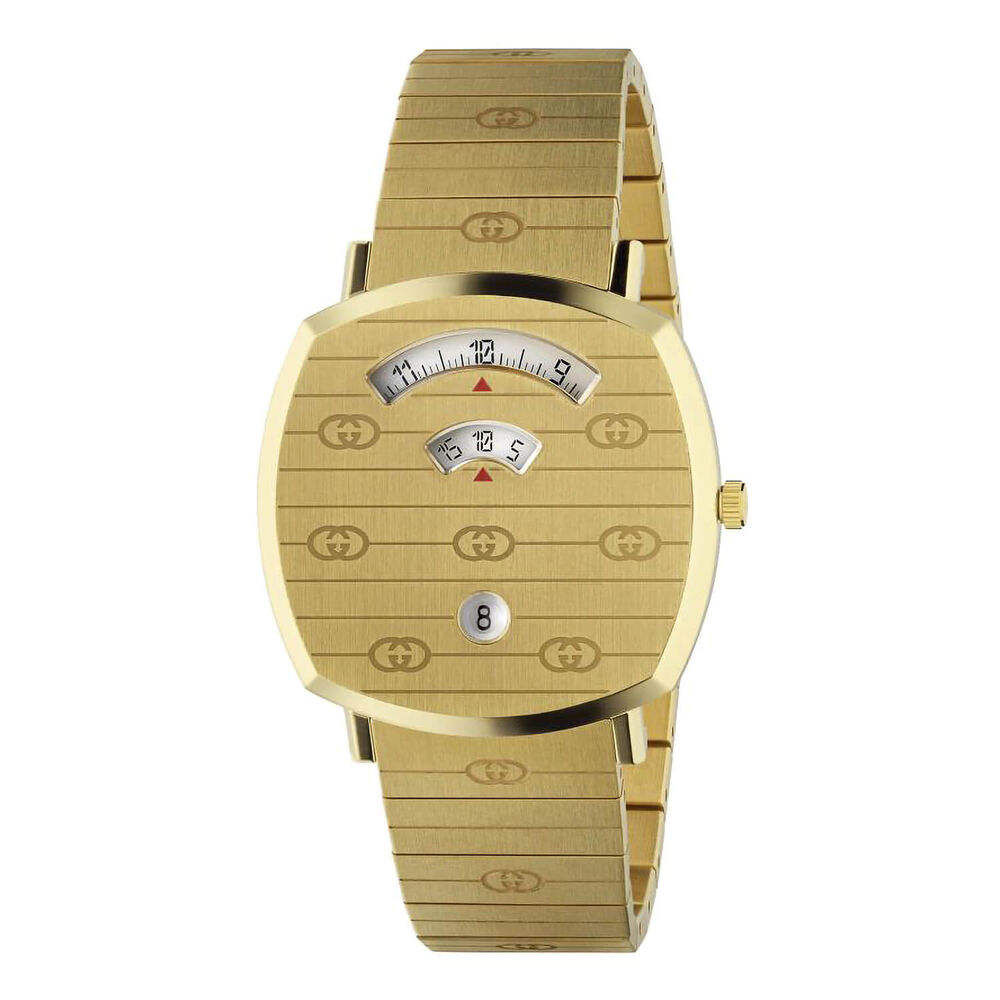 Gucci Grip GG Yellow Gold PVD Bracelet 38mm Watch