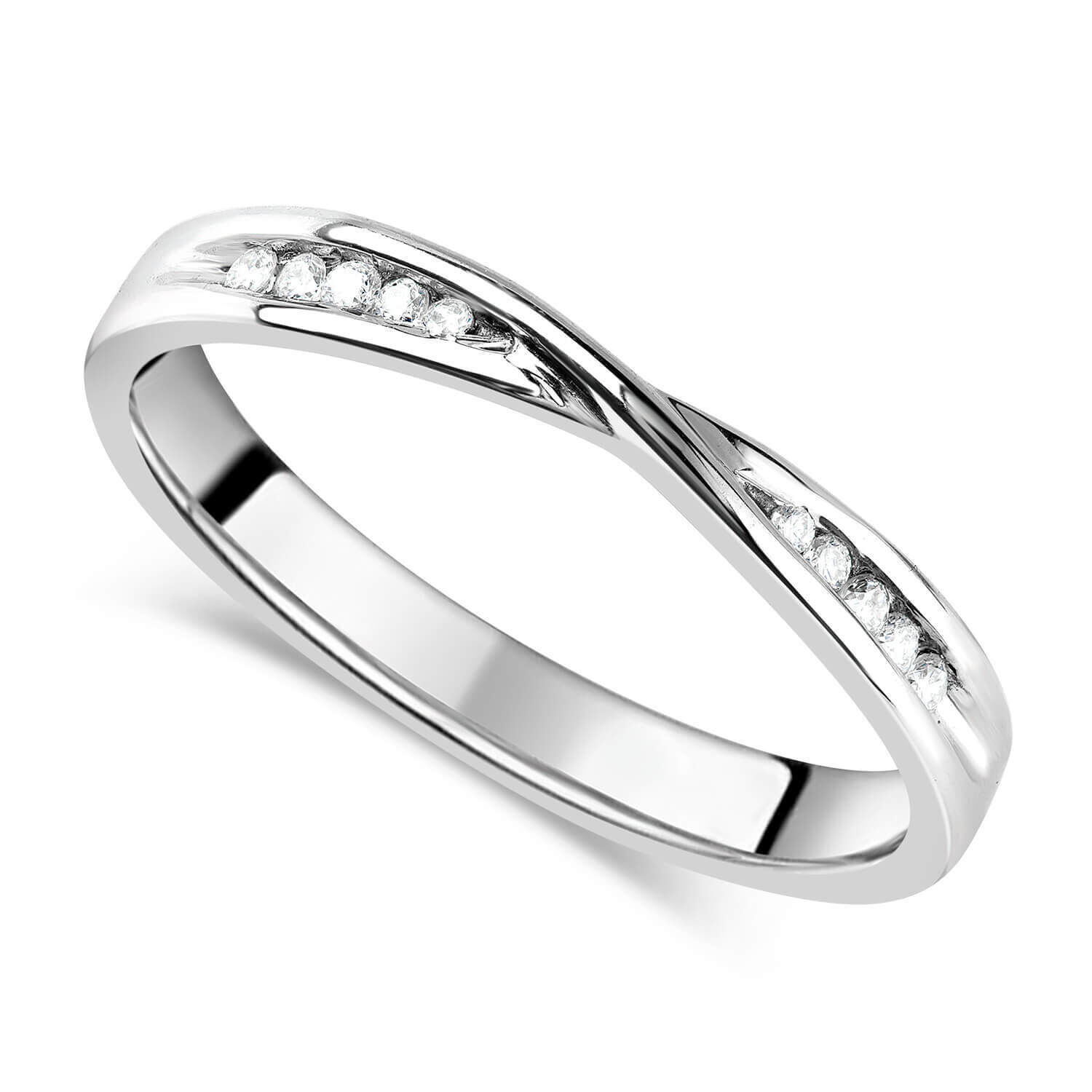 Twisted sales diamond ring