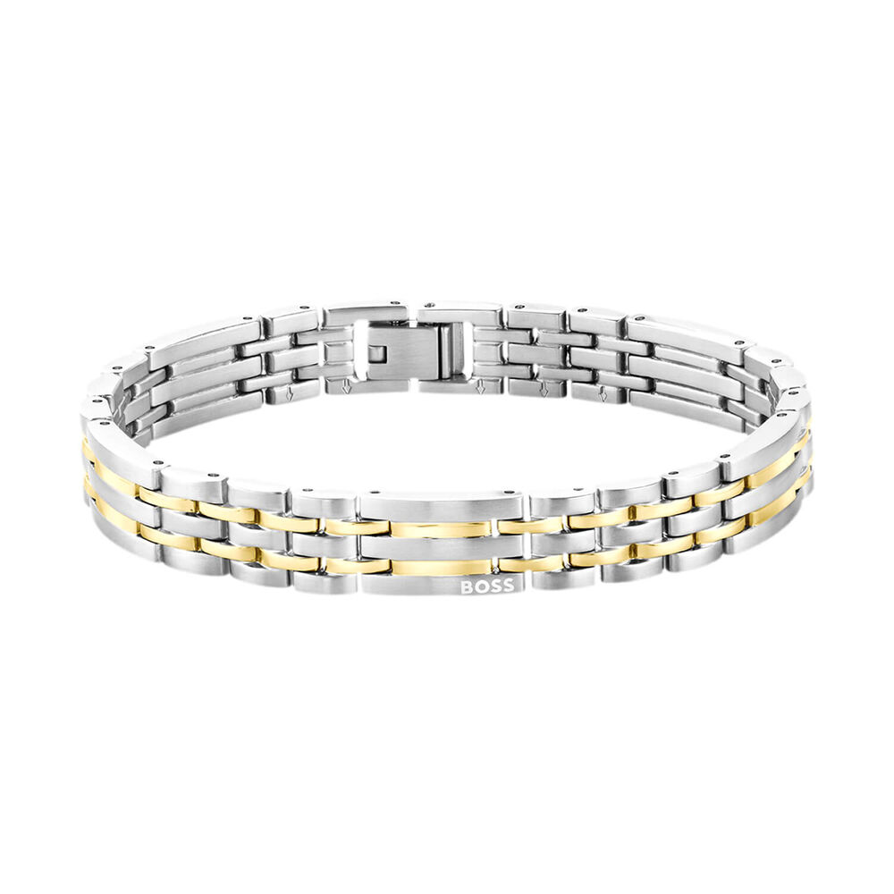BOSS Wesley Two Tone Stainless Steel Bracelet