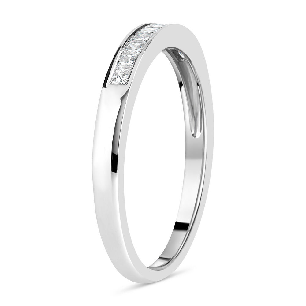 18ct White Gold Diamond 2mm Wedding Ring image number 3