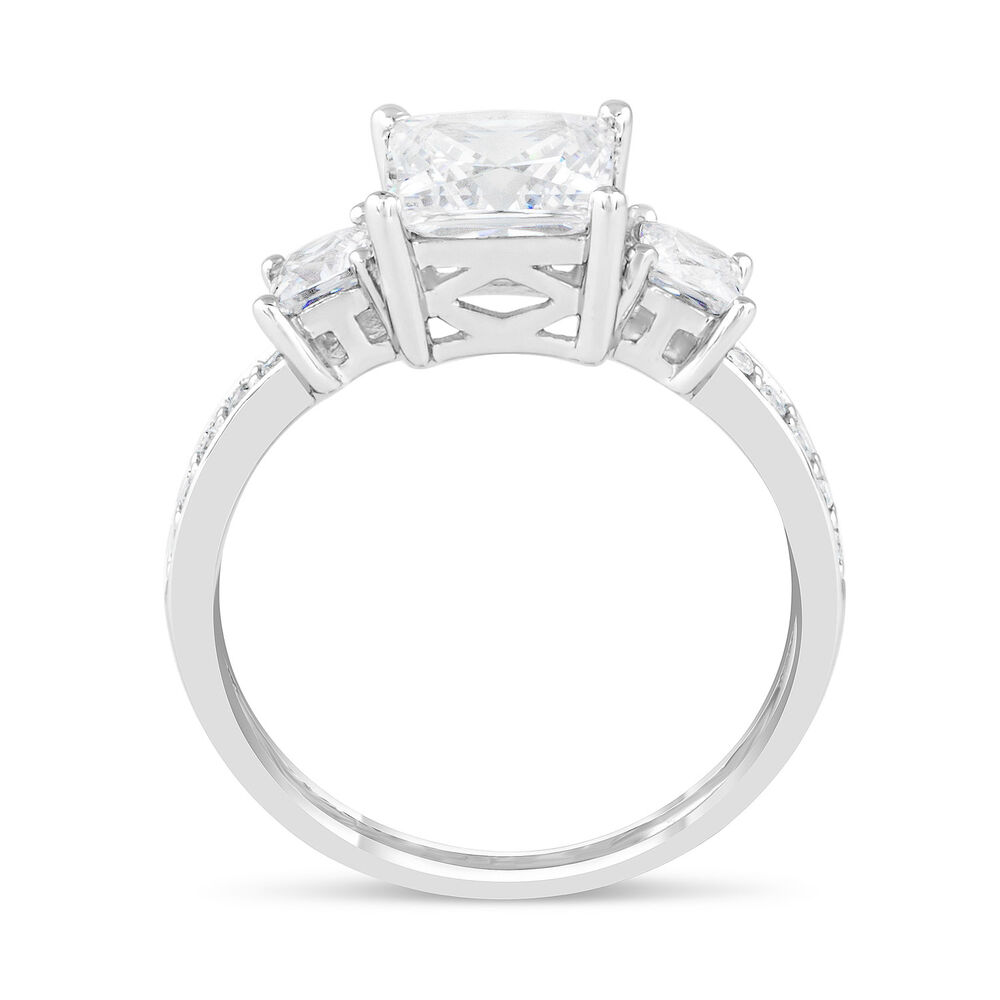 9ct White Gold Dress Ring image number 3