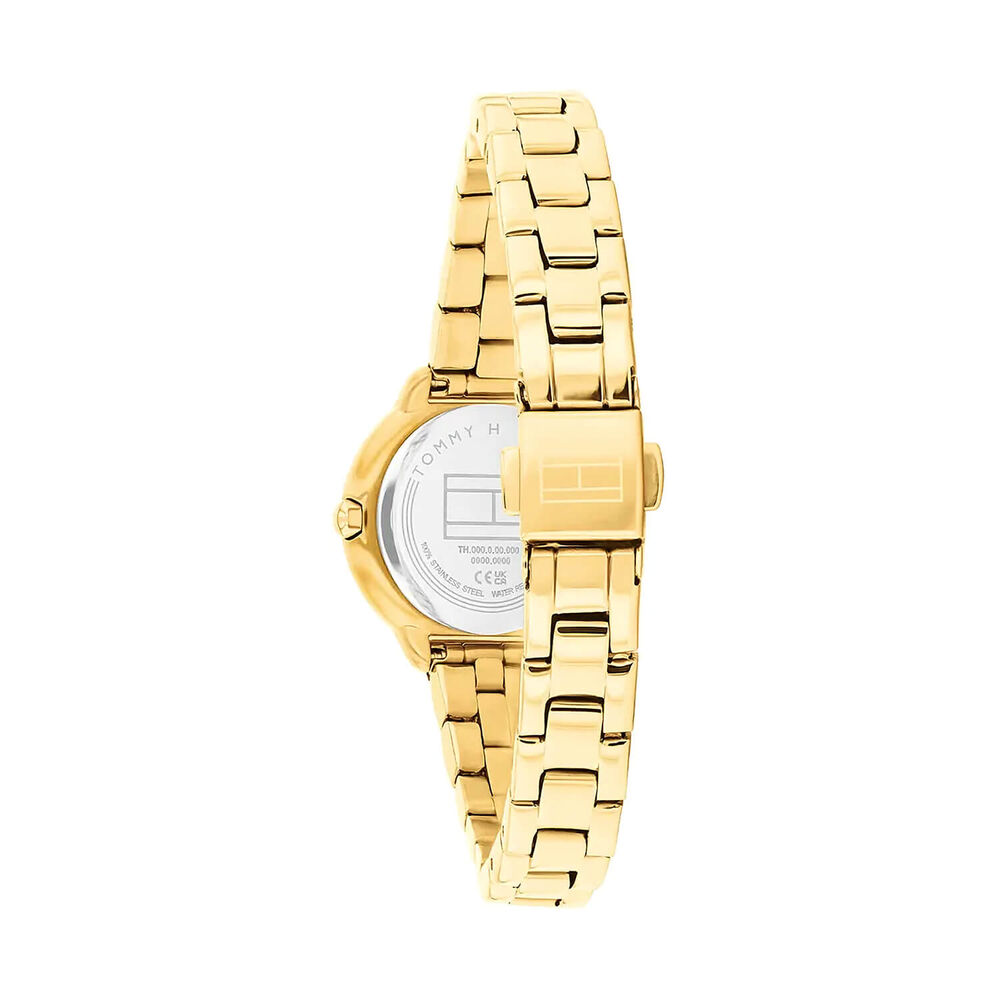 Tommy Hilfiger Demi 26mm Brown Dial Yellow Gold Plated Case Bracelet Watch image number 2