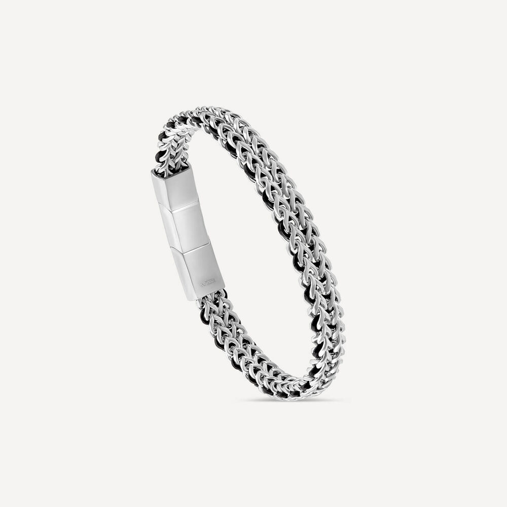 Men's Steel Chevron 8.5' Bracelet image number 2