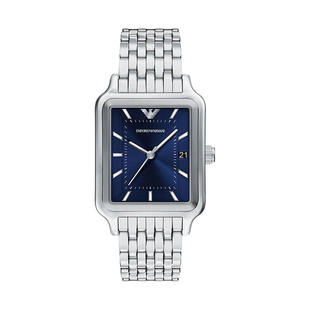 Emporio Armani Diego 36mm Blue Dial Stainless Steel Bracelet Watch