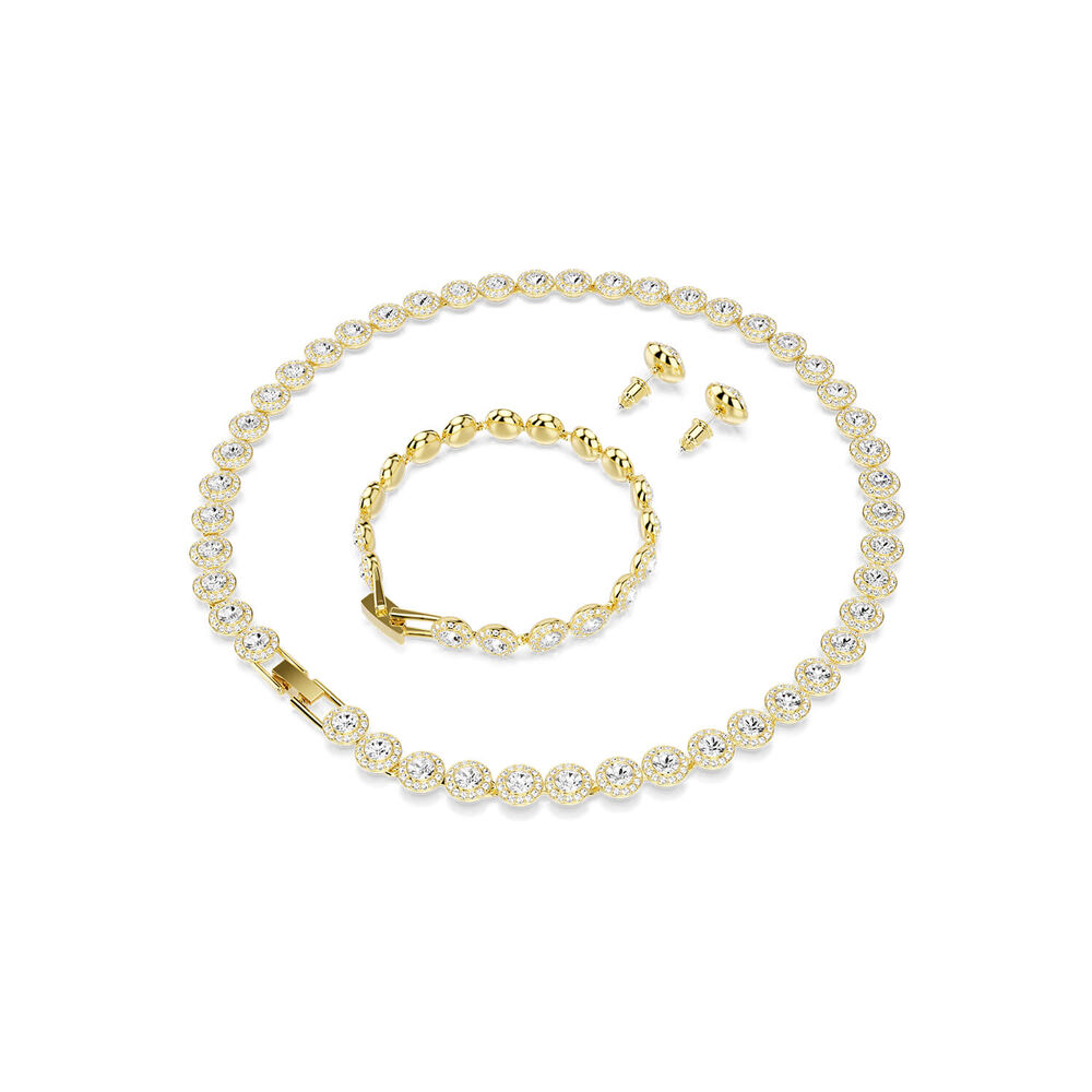 Swarovski Una Angelic Crystals 18ct Gold Finished Set