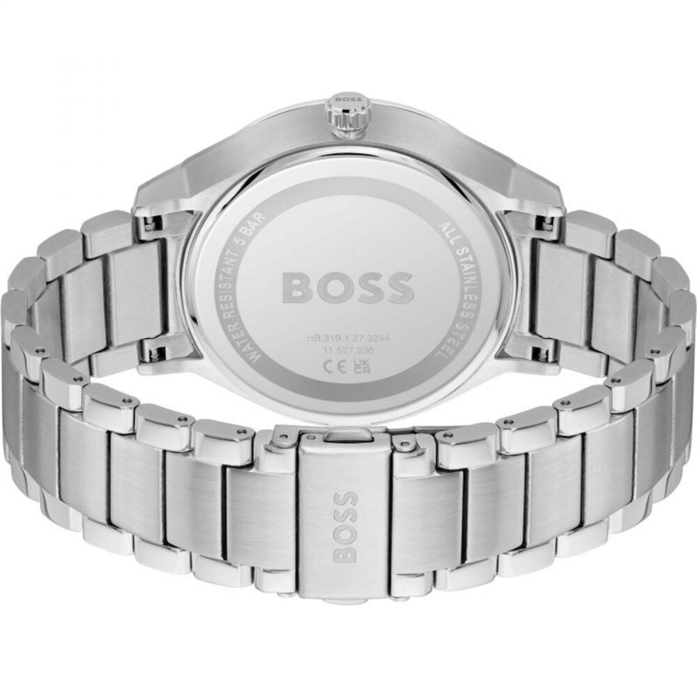 BOSS Tyler 43mm Blue Dial Multifunction Steel Case Watch