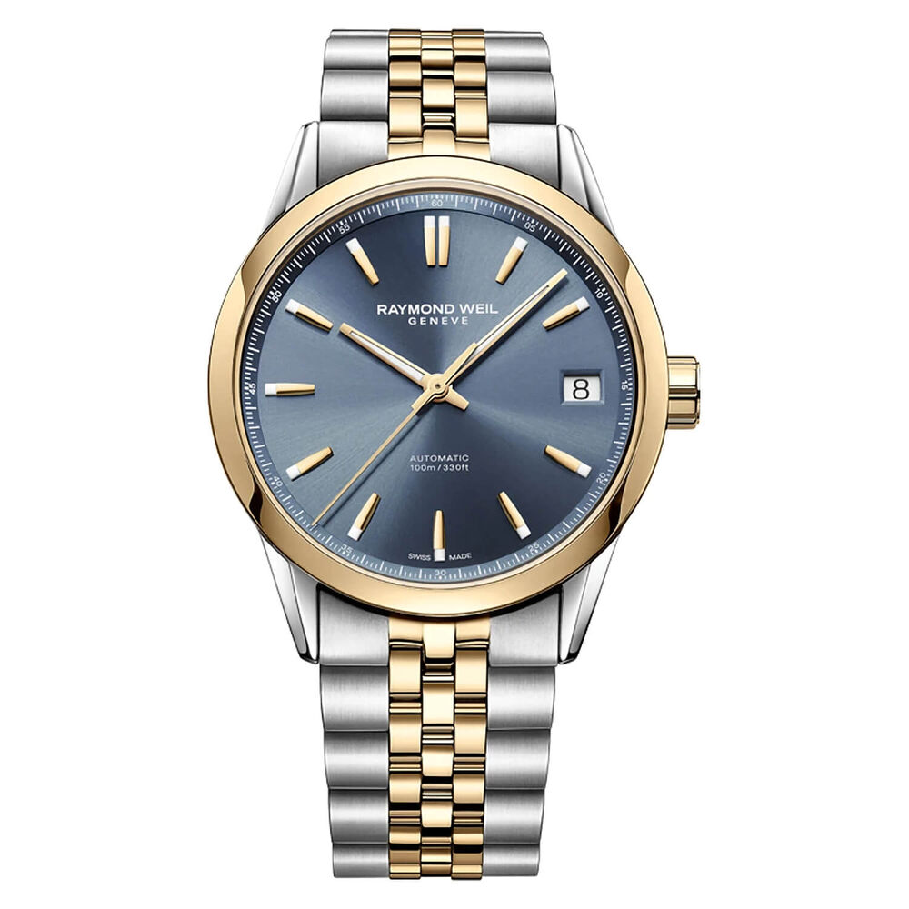 Raymond Weil Freelancer 40mm Blue Dial Two-tone Steel Bracelet Watch image number 0