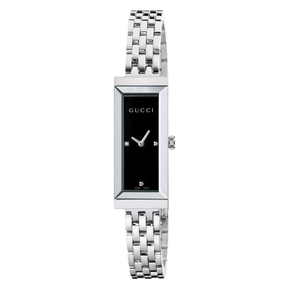 Gucci G-Frame Small Rectangular Black Dial Ladies Watch image number 0