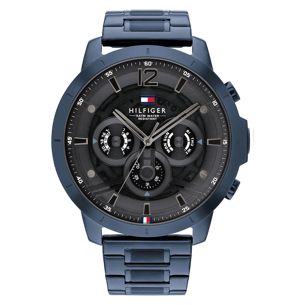 Tommy Hilfiger 50mm Blue Dial Stainless Steel Case & Bracelet image number 0