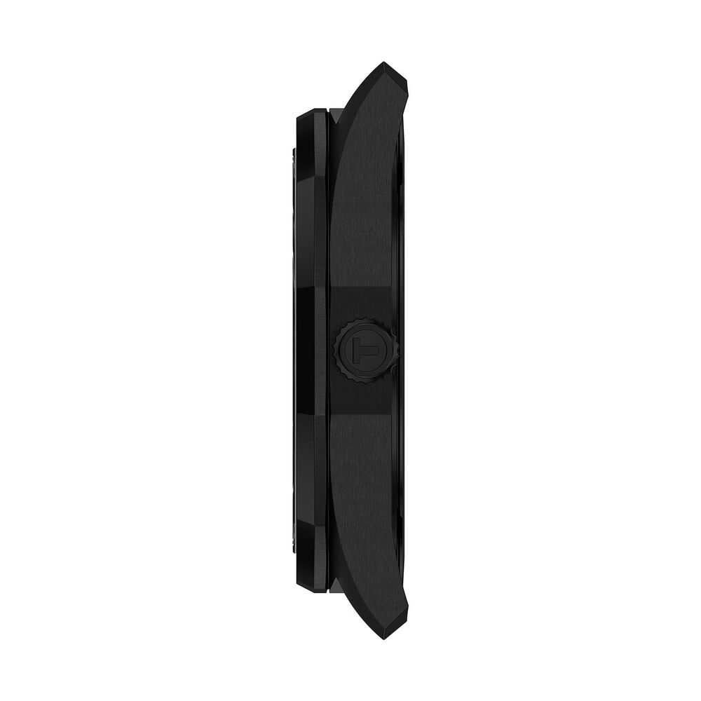 Tissot PRC 100 Solar 39mm Black Dial Black Tone Steel Bracelet Watch image number 3