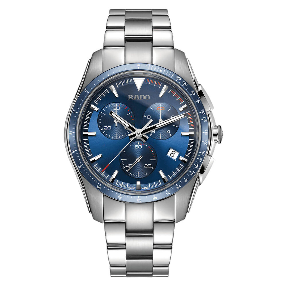 Rado XXL Hyperchrome Blue Chronograph Stainless Steel 44.9mm Mens Watch image number 0
