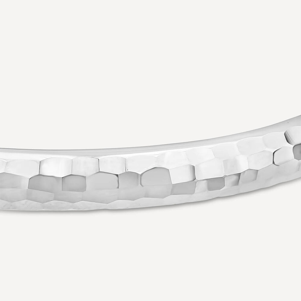 Sterling Silver Diamond Cut Baby Bangle image number 3