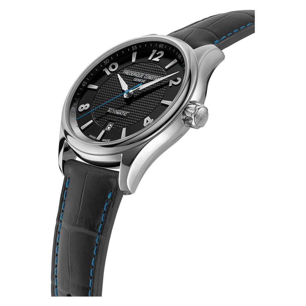 Frederique Constant Runabout Limited Edition Automatic Black Dial Black Strap Watch