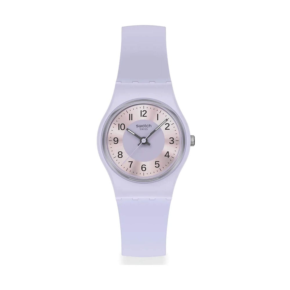Swatch Originals Lilac Lightness 25mm Purple Dial Purple Gradient Silicon Strap Watch image number 0