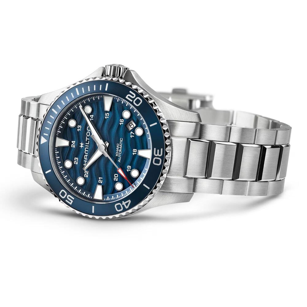 Hamilton Khaki Navy Scuba 40mm Blue Dial Stainless Steel Bracelet Watch