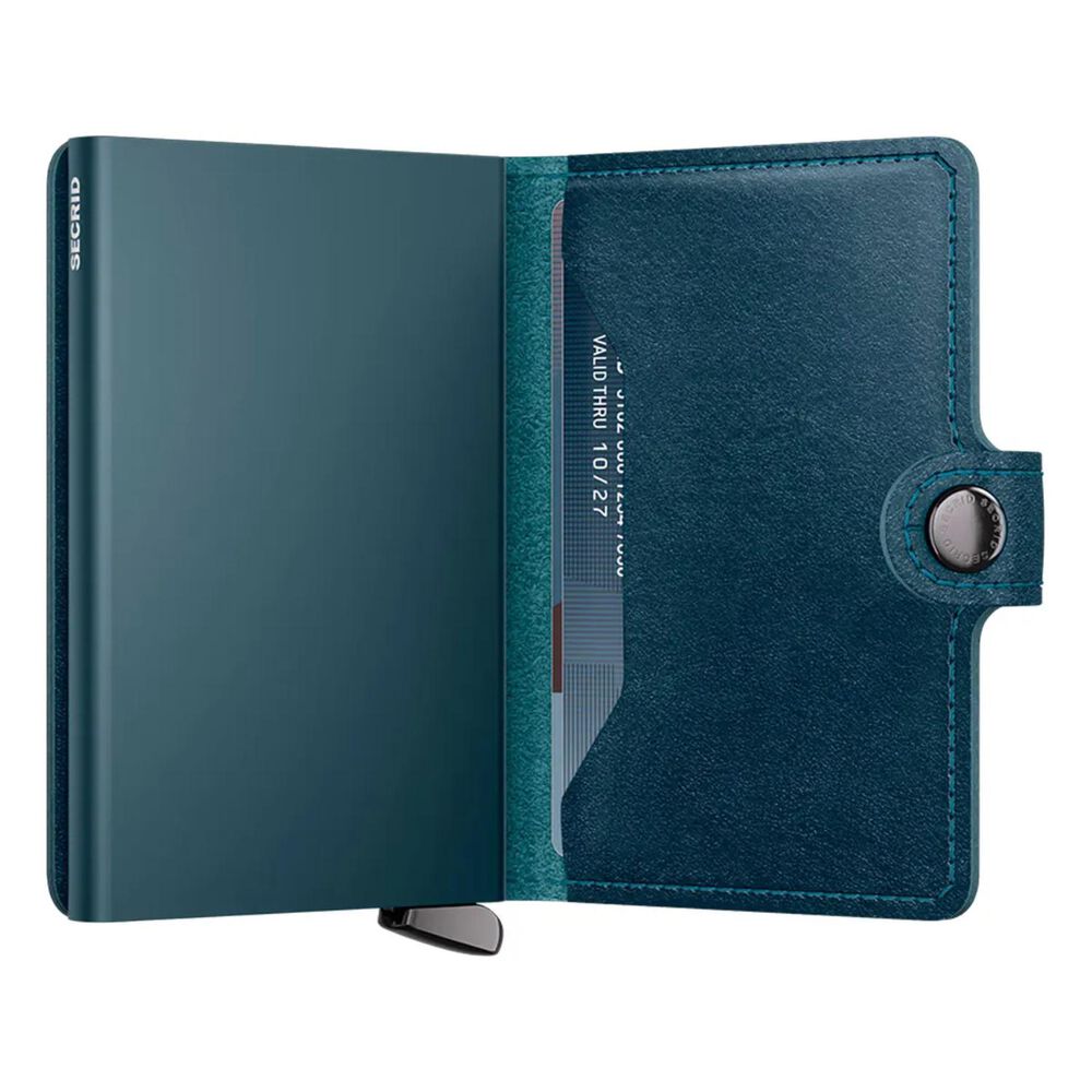 Secrid Basco Teal+ Leather Miniwallet image number 2