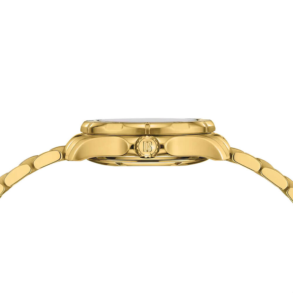 Certina DS Action Lady 29mm Mother of Pearl Dial Gold Tone Steel Bracelet Watch image number 4