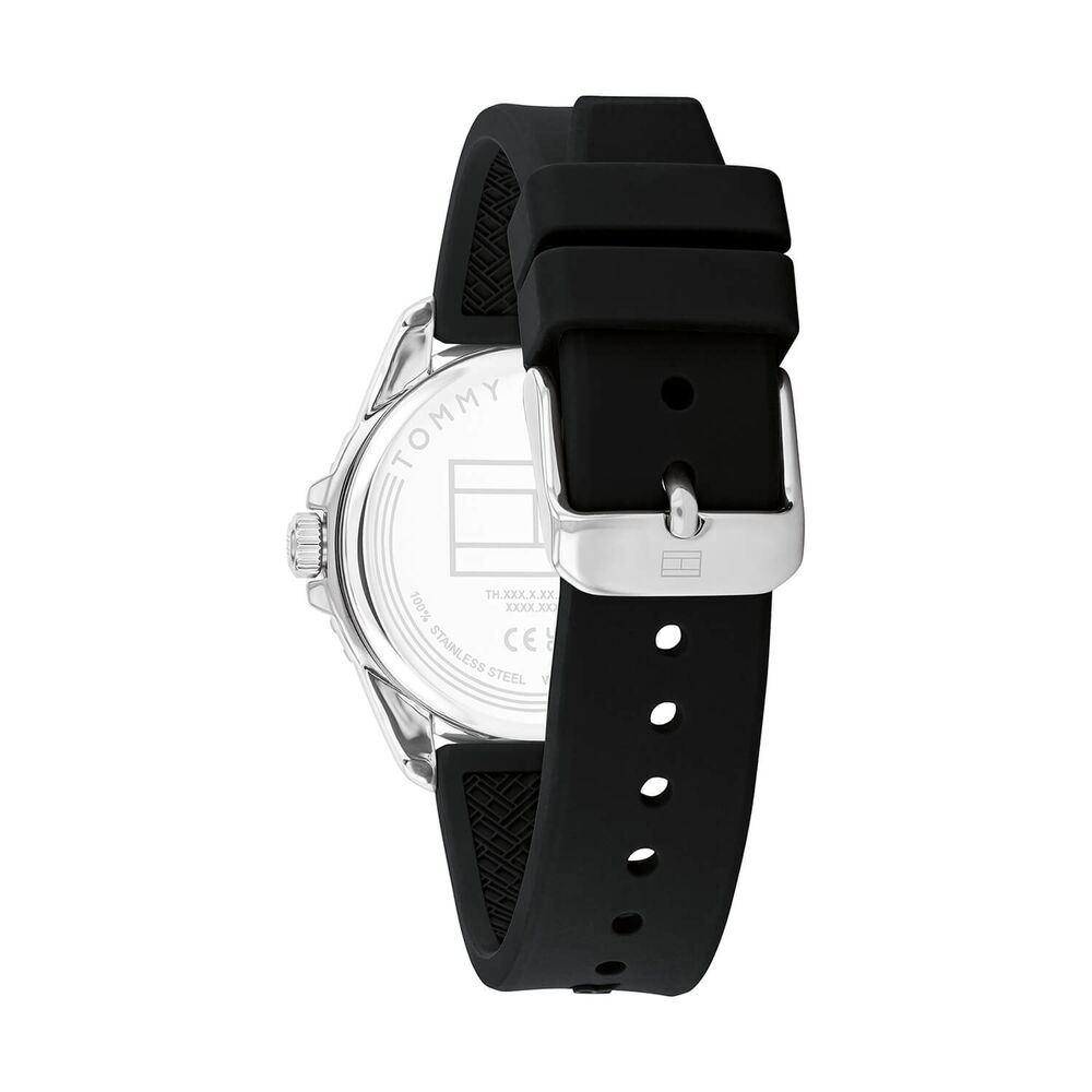 Tommy Hilfiger Boys 36mm Black Dial Silicone Strap Watch image number 2