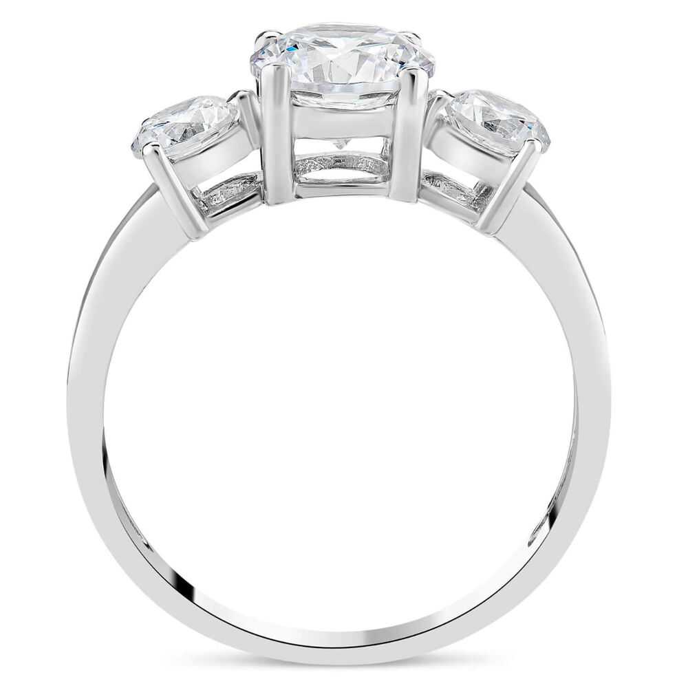 9ct White Gold Dress Ring image number 2