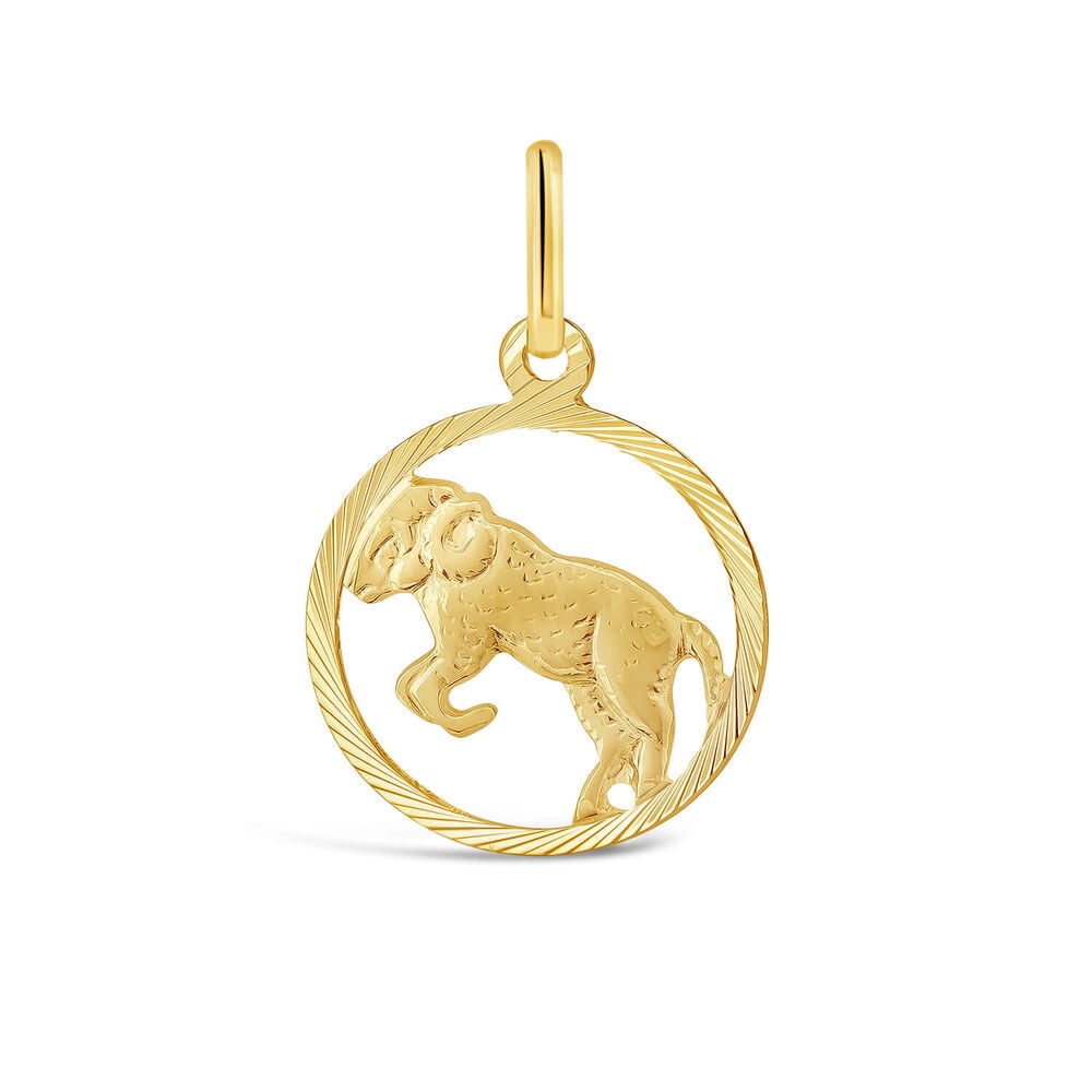 9ct Aries Zodiac Pendant (Chain Included)