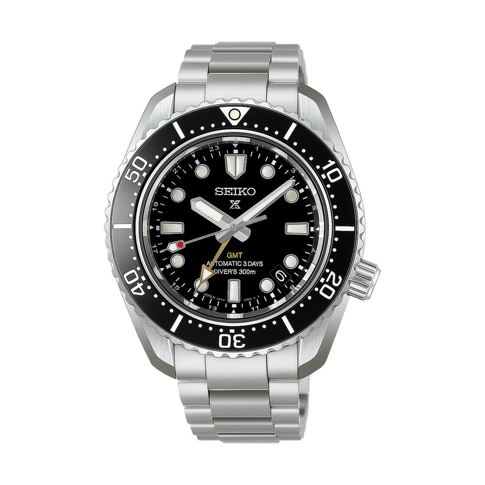 Seiko Propex 1968 Heritage Diver's GMT 42mm Black Dial Stainless Steel Bracelet Watch