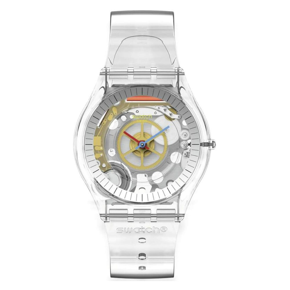 Swatch Skin Classic Clearly Skin 44mm Transparent Watch image number 0