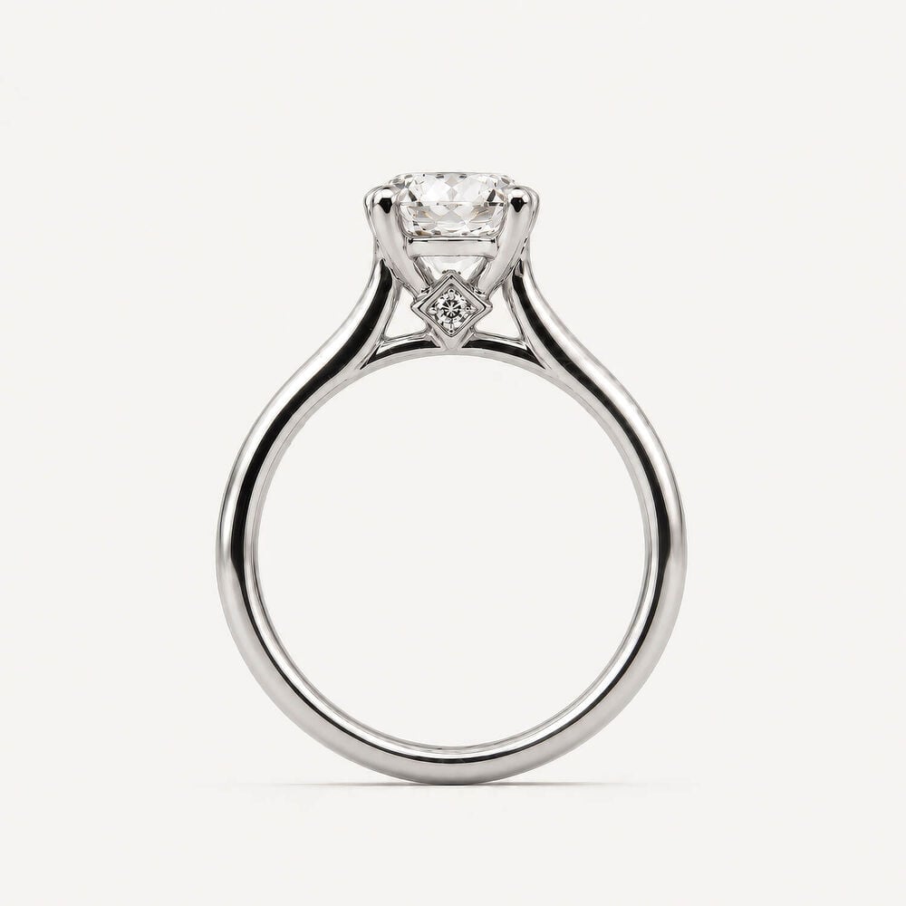 Born Nova Platinum 1.50ct Oval Lab Grown Diamond Solitaire Ring
