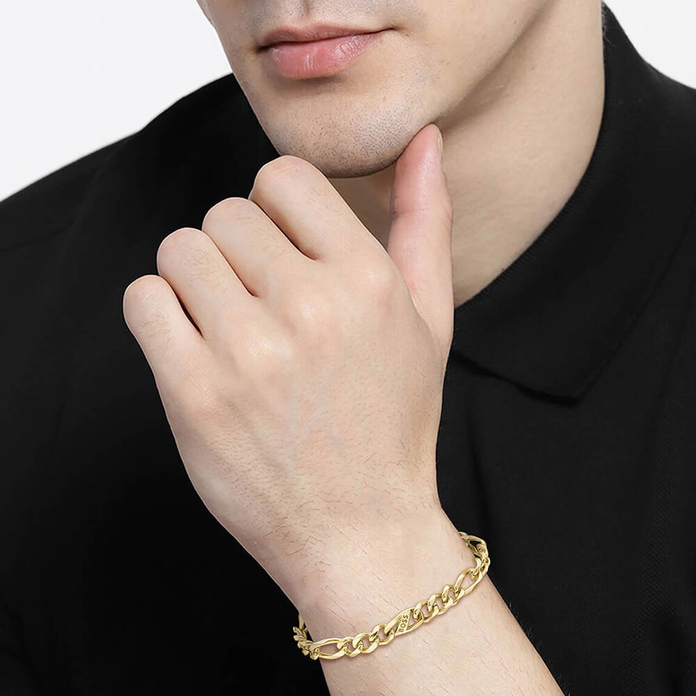 BOSS Rian Yellow Gold Plated Bracelet