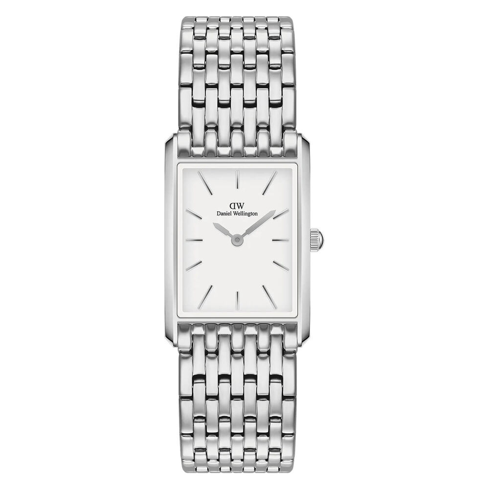 Daniel Wellington Bound 32x22mm White Dial 9-Link Steel Bracelet Watch image number 0