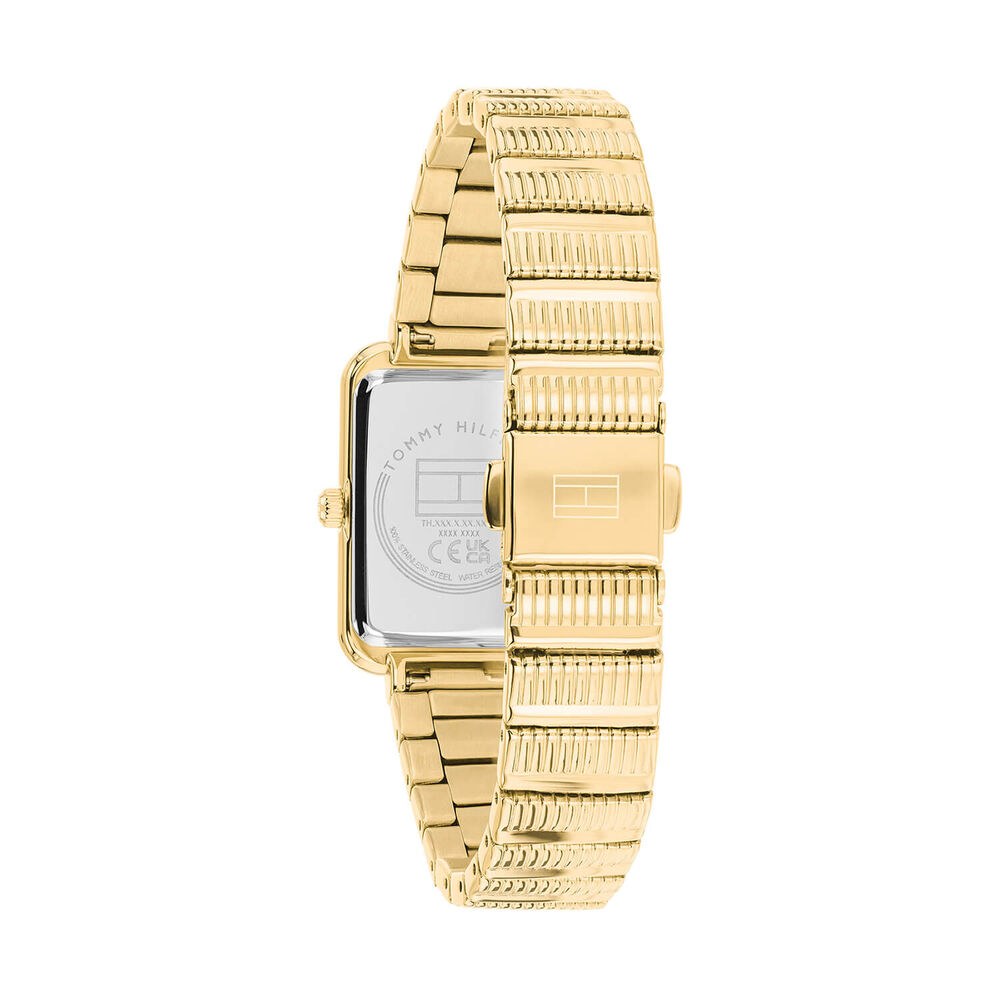 Tommy Hilfiger 28.8x20.5 Green Dial Gold Tone Steel Bracelet Watch