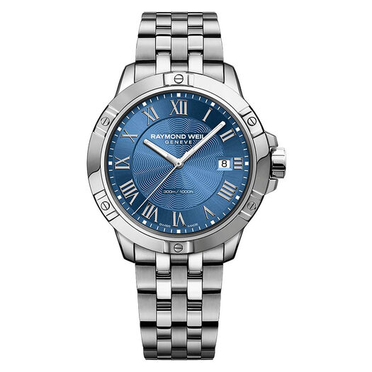 Raymond Weil Tango Blue Roman Numeral Dial Stainless Steel Bracelet Watch
