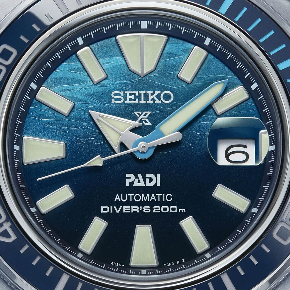 Seiko Prospex  ‘Deep Blue’ Samurai Padi Special Edition 44mm Blue Dial Blue Rubber Strap Watch image number 2