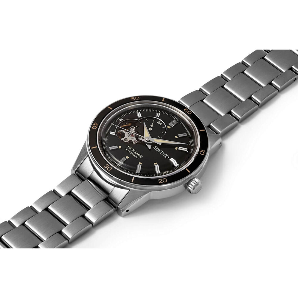 Seiko Presage Basic Line 40.7mm Black Dial Bracelet Watch image number 1