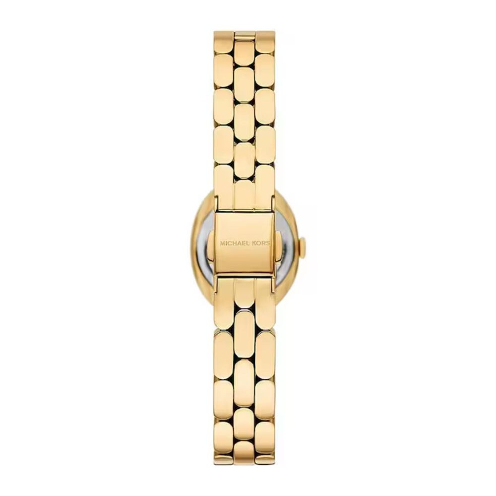 Michael Kors Maude 20.5x25.5mm Gold Dial Gold Tone Stainless Steel Bracelet Watch image number 2