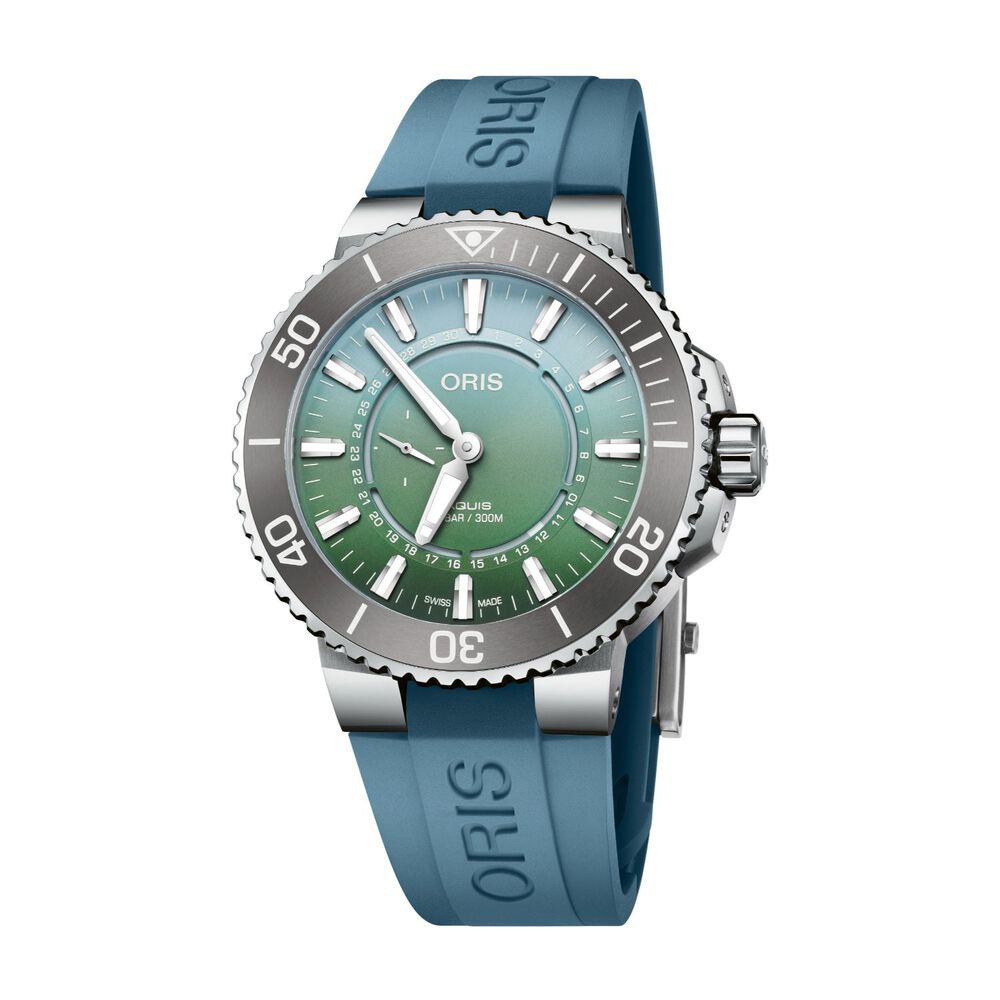 Oris Aquis Dat Watt Limited Edition II 43.5mm Green Dial Bracelet Watch