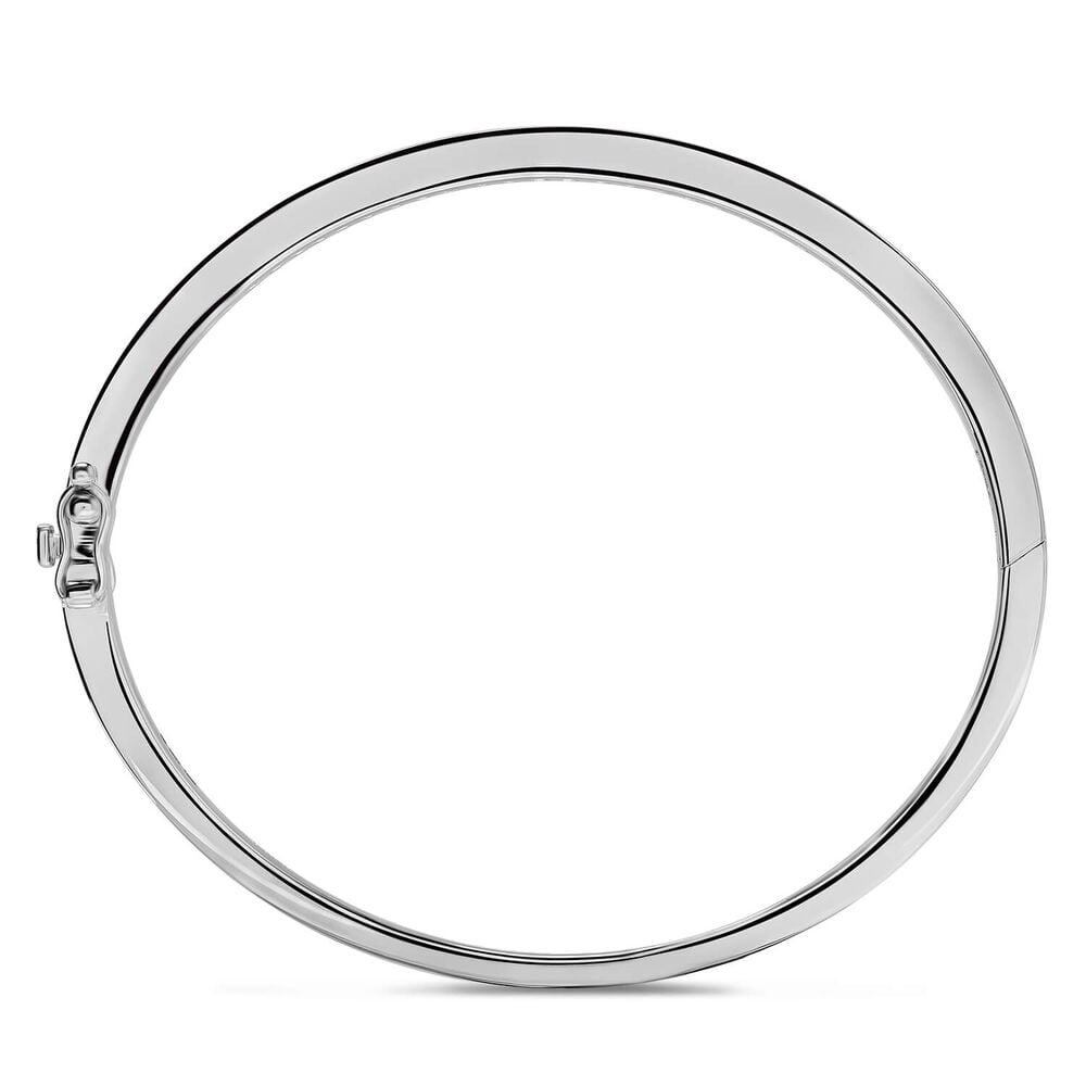 Sterling Silver Cubic Zirconia Bangle image number 3