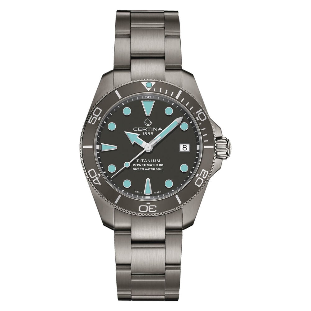 Certina DS Action Diver 38mm Turqoise Index Titanium Case Watch image number 0