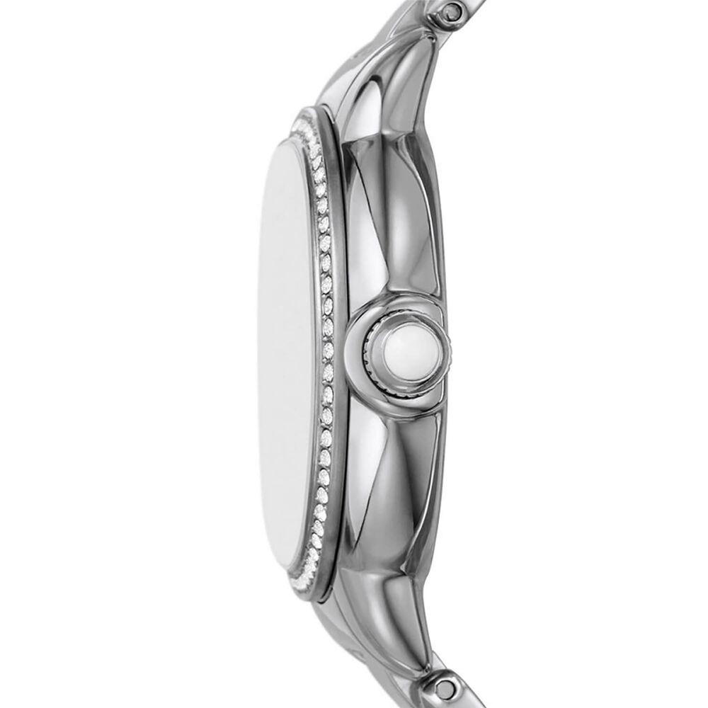 Emporio Armani Mia 32mm Silver Cubic Zirconia Set Dial & Bezel Steel Bracelet Watch image number 1