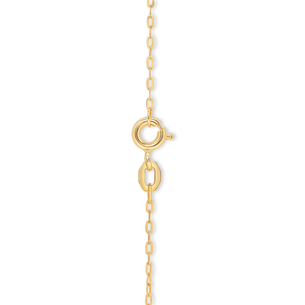 9ct Gold Cross Pendant (Chain Included) image number 2