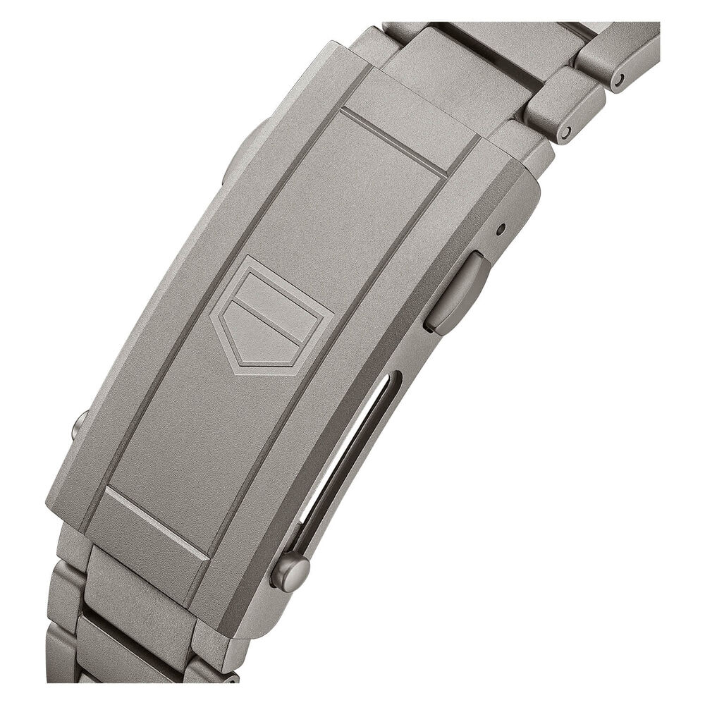 TAG Heuer Aquaracer 43mm Green Dial Green Bezel Titanium Case Bracelet Watch image number 5