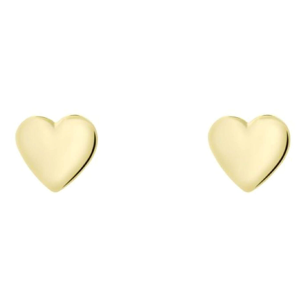 Ted Baker Harly Yellow Gold Plated Tiny Heart Stud Earrings image number 0