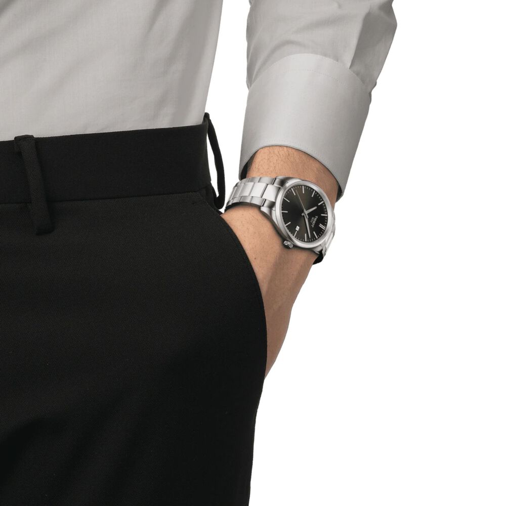 Tissot PR100 40mm Green Dial Steel Bracelet Watch image number 4