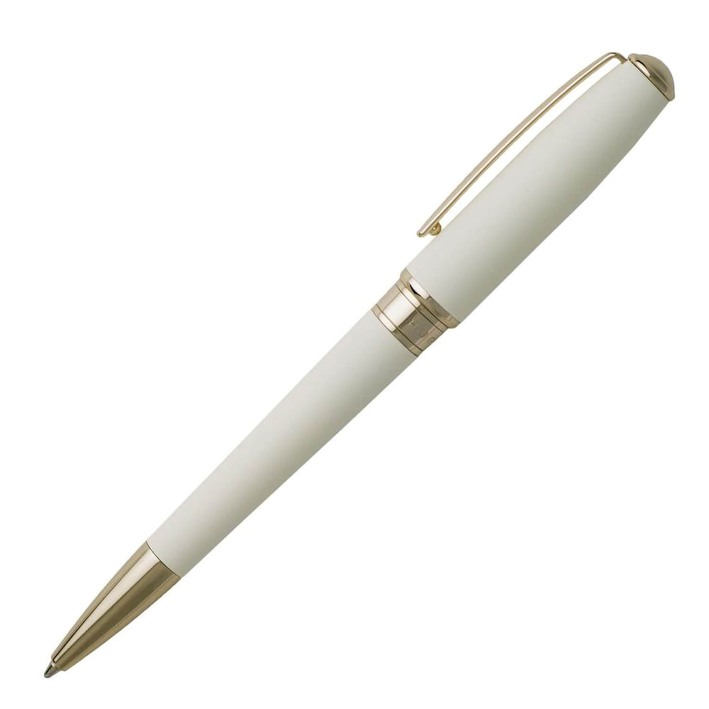 Hugo BOSS Essential Off-White Ballpoint Pen image number 1