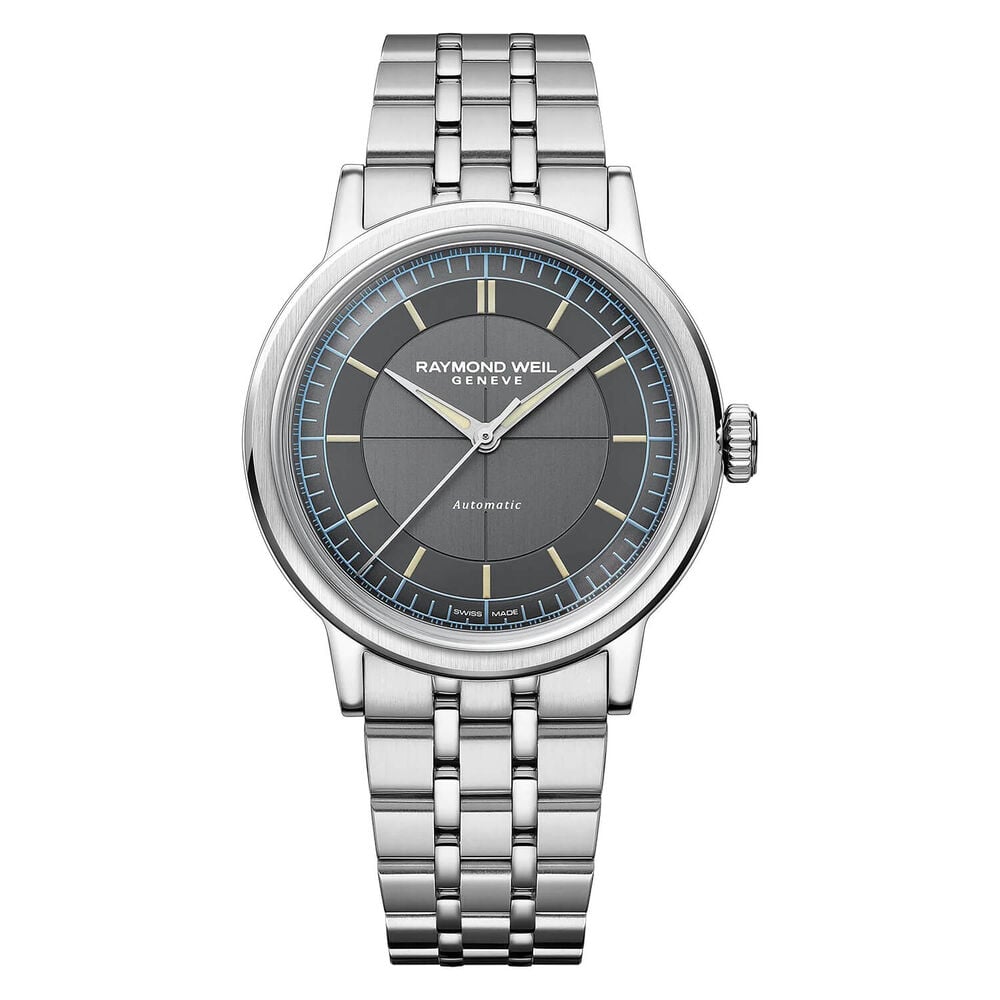 Raymond Weil Millesime 39mm Grey Dial Steel Bracelet Watch image number 0