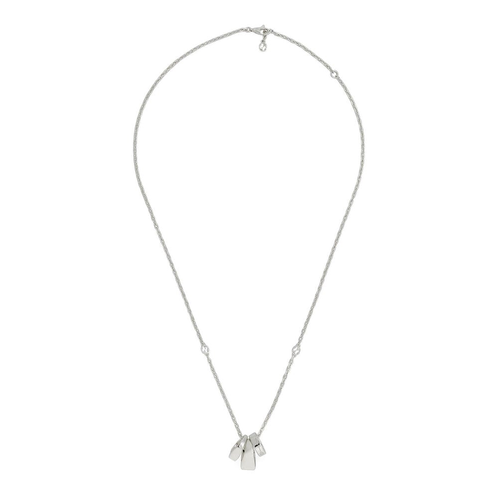 Gucci Interlocking Sterling Silver Charms Necklace