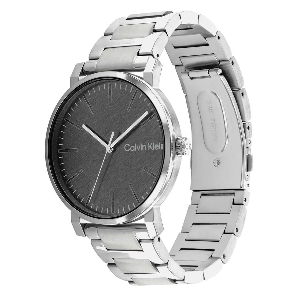 Calvin Klein Slate 43mm Grey Dial Steel Case Bracelet Watch