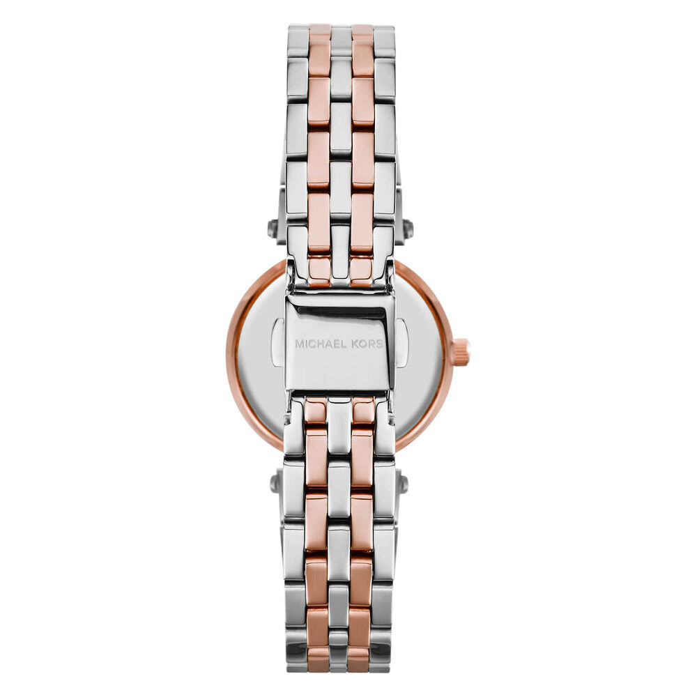 Michael Kors Mini Darci ladies' stone-set three colour gold-plated bracelet watch image number 2